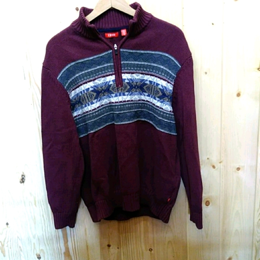 Izod Quarter Zip Men's Sweater